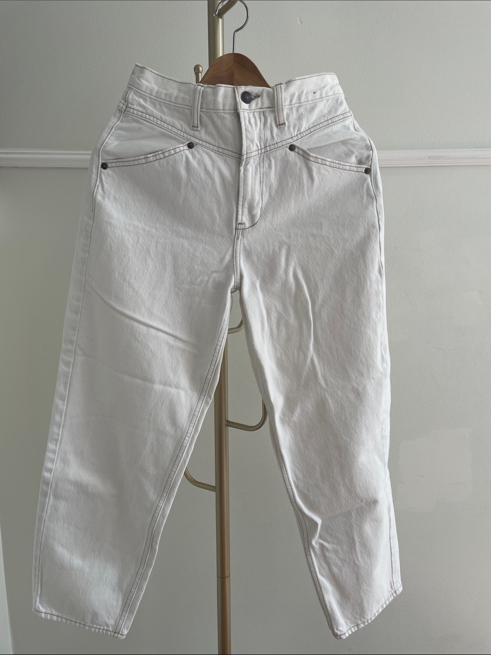 Abercrombie & Fitch High-Rise White Women's Jeans